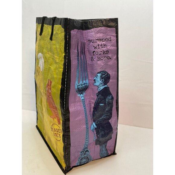 Trader Joe's reusable shopping bag tote 16" x 12" x 7" double top handle - Picture 4 of 8